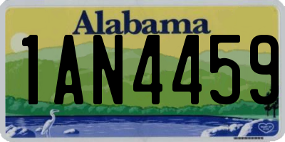 AL license plate 1AN4459
