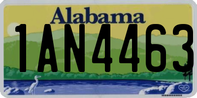AL license plate 1AN4463