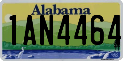 AL license plate 1AN4464
