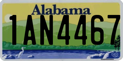 AL license plate 1AN4467