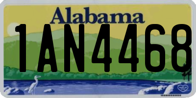 AL license plate 1AN4468
