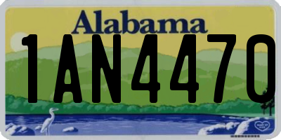AL license plate 1AN4470