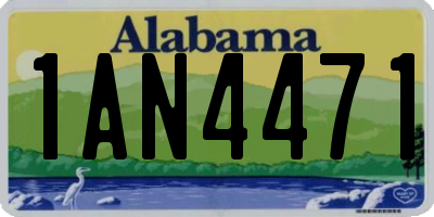 AL license plate 1AN4471