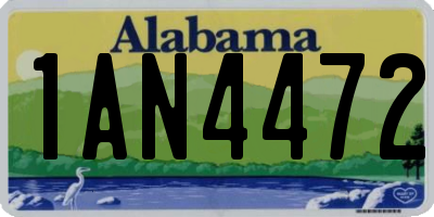 AL license plate 1AN4472