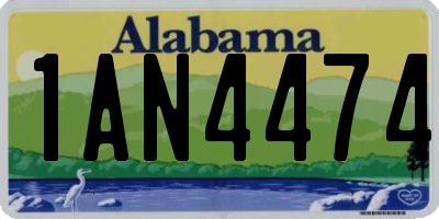 AL license plate 1AN4474