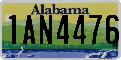 AL license plate 1AN4476