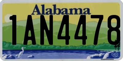 AL license plate 1AN4478