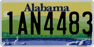 AL license plate 1AN4483