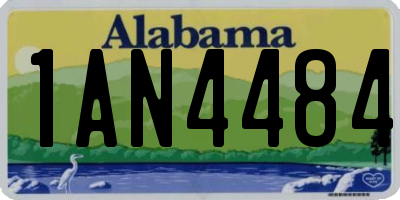 AL license plate 1AN4484