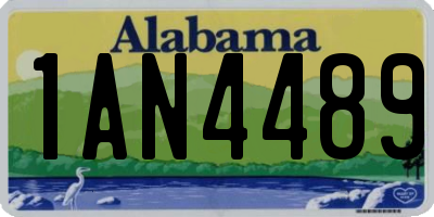 AL license plate 1AN4489