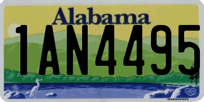 AL license plate 1AN4495