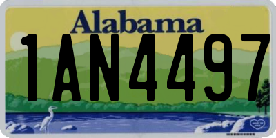 AL license plate 1AN4497