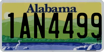 AL license plate 1AN4499