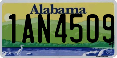 AL license plate 1AN4509