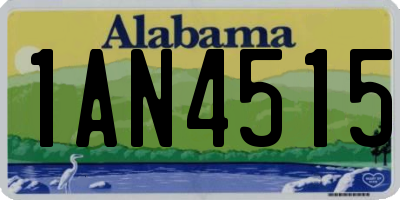 AL license plate 1AN4515