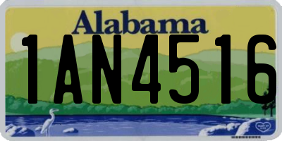 AL license plate 1AN4516