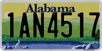 AL license plate 1AN4517