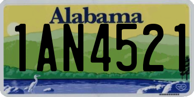AL license plate 1AN4521