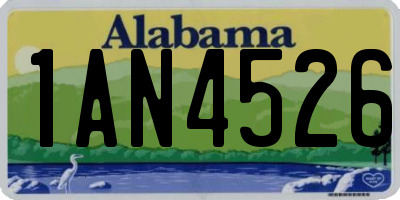 AL license plate 1AN4526