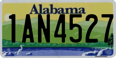 AL license plate 1AN4527