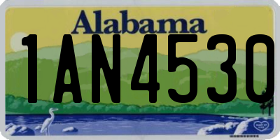 AL license plate 1AN4530