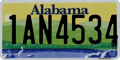 AL license plate 1AN4534