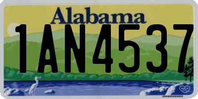 AL license plate 1AN4537
