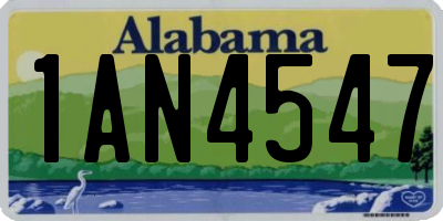 AL license plate 1AN4547