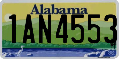 AL license plate 1AN4553