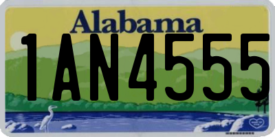 AL license plate 1AN4555
