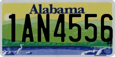 AL license plate 1AN4556