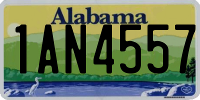 AL license plate 1AN4557