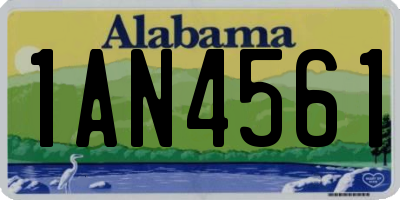 AL license plate 1AN4561
