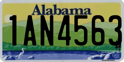 AL license plate 1AN4563