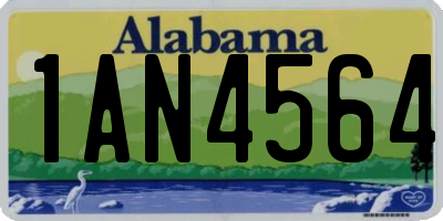 AL license plate 1AN4564