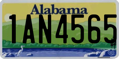 AL license plate 1AN4565