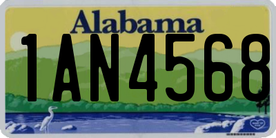 AL license plate 1AN4568