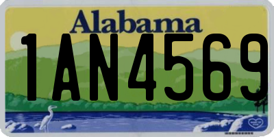 AL license plate 1AN4569