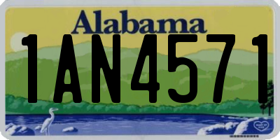AL license plate 1AN4571