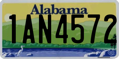 AL license plate 1AN4572