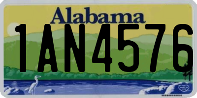 AL license plate 1AN4576