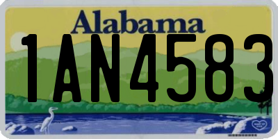 AL license plate 1AN4583