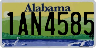 AL license plate 1AN4585