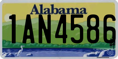 AL license plate 1AN4586