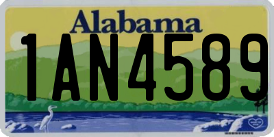 AL license plate 1AN4589