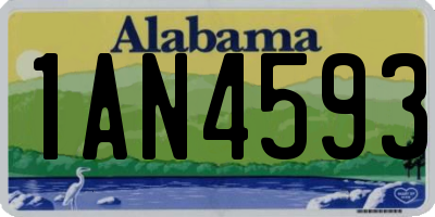 AL license plate 1AN4593