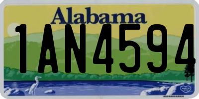 AL license plate 1AN4594