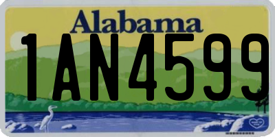 AL license plate 1AN4599