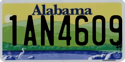 AL license plate 1AN4609