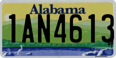 AL license plate 1AN4613